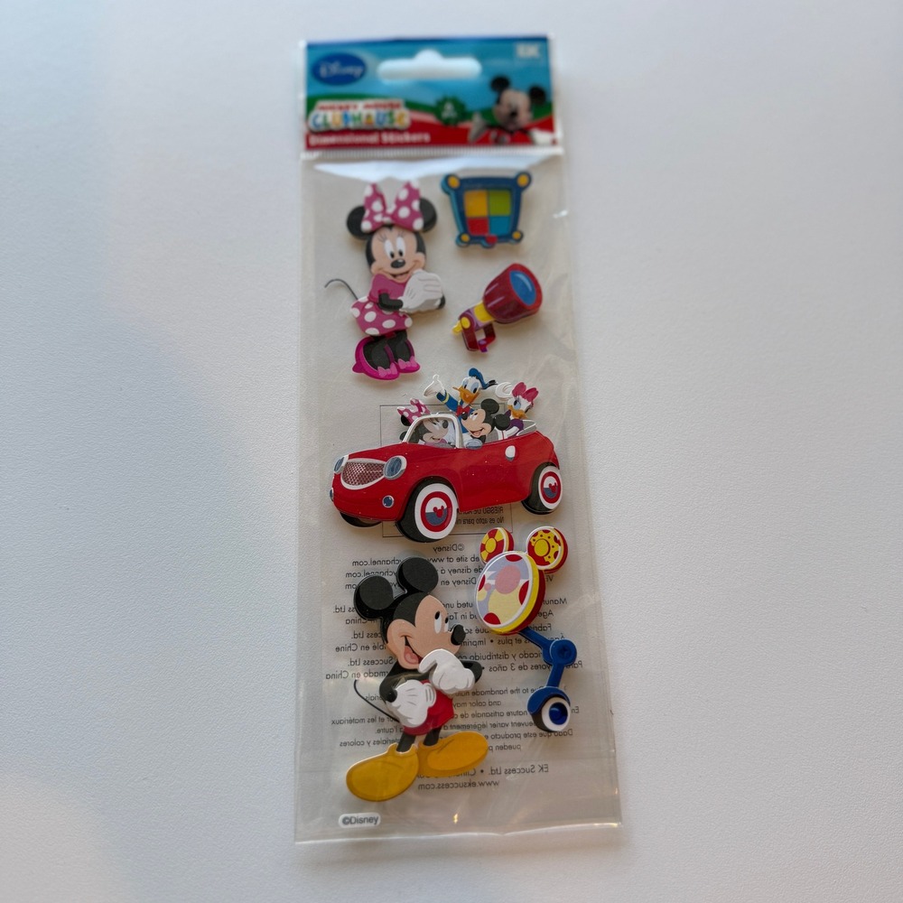 Disney Mickey Mouse Clubhouse Dimensional 3D Puffy Stickers 6pc EK Success NEW